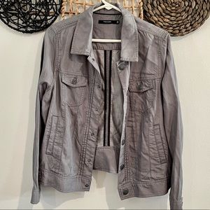 Womens Grey Utility Jacket